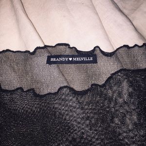 Brandy Melville Sparkly Sheer Top